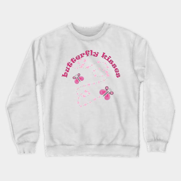 Butterfly Kisses Crewneck Sweatshirt by AlondraHanley